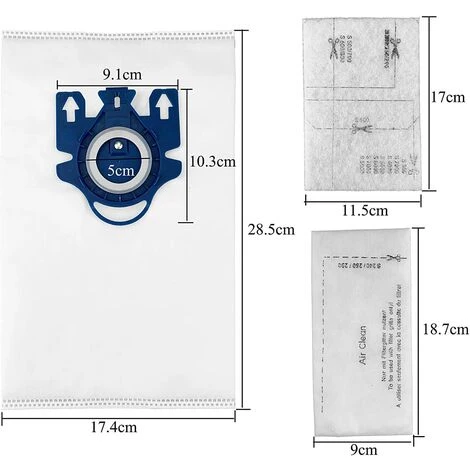 BENOBBY KIDS 6 Ersatzbeutel + Filter F��r Miele HyClean 3D Efficiency GN Classic C1 Complete C2 C3 S2000 S5000 S8000 Serie �C 9917730 – Bild 2