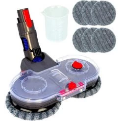 BENOBBY KIDS Elektrischer Wischkopf F��r Dyson V11 V10 V8 V7 V15 Staubsauger Mit Abnehmbarem Wassertank, 6 Waschbaren Mopps + 1 Nachf��lltank