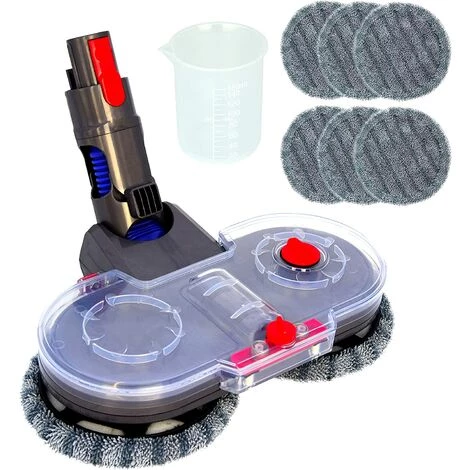 BENOBBY KIDS Elektrischer Wischkopf F��r Dyson V11 V10 V8 V7 V15 Staubsauger Mit Abnehmbarem Wassertank, 6 Waschbaren Mopps + 1 Nachf��lltank