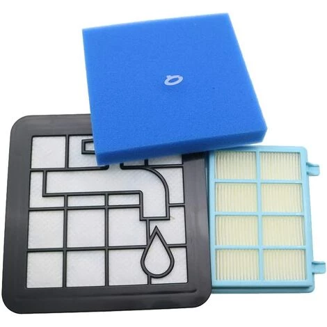 BENOBBY KIDS Waschbares Schaumstoff-Filterset F��r Philips Power Pro Compact FC9331/09, FC9332/09, FC8010/01, FC8010 Staubsauger – Bild 2