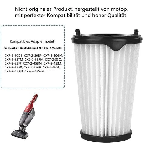BENOBBY KIDS Ersatzfilter F��r Ergorapido AEG CX7 CX7-2, Staubsaugerfilter-Kit F��r AEG AEF150 Und 1 Reinigungsb��rste (6 St��ck) – Bild 2