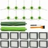 BENOBBY KIDS Packung Mit 21 Ersatzteilen F��r IRobot Roomba I&E Serie I7 I7+ I3 I3+ I4 I4+ I6 I6+ I8 I8+/Plus E5 E6 E7 Roboter-Staubsauger, 1 Satz Mehrfl?chen-Gummib��rsten, 10 Packungen Filter, 10 Packungen Seitenb��rsten