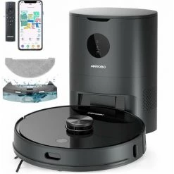 Staubsauger Roboter Wischroboter 3 IN 1 Mit Automatischer Entleerungsstation, Super-Saugleistung 2700 Pa - AIRROBO T10+ Ideal Für Tierhaare Haarstaub - Neue Version