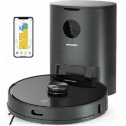 AIRROBO T10+ Saugroboter Mit Automatischem Staubfänger, Lasernavigation, 2700 Pa Saugleistung, APP/Alexa-Steuerung, Selektive Raumreinigung, Ideal Für Tierhaare
