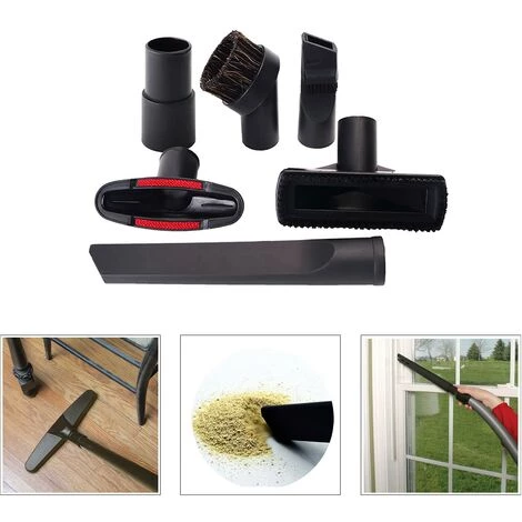 MONLY Staubsauger-Zubehör, 6-teiliges Set Staubsaugerdüse, Fugendüsenbürste Für Staubsauger, Universelles Staubsauger-Zubehör-Set, Geeignet Für Alle Marken (32 Mm 35 Mm) â Bild 2