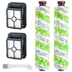 DECKON Ersatzzubehör 2 Mehrflächen-Walzenbürste + 2 Filter Für Bissell Crosswave 1866/1868/1926/1785 Und 2225N-Serie