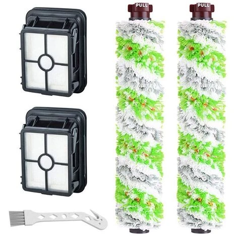 DECKON Ersatzzubehör 2 Mehrflächen-Walzenbürste + 2 Filter Für Bissell Crosswave 1866/1868/1926/1785 Und 2225N-Serie