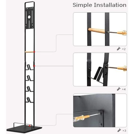STOMO Staubsaugerhalter Für Dyson V15 V12 V11 V10 V8 V7 V6 Halterung Für Dyson Akkusauger Und Zubehör Schwarz â Bild 2