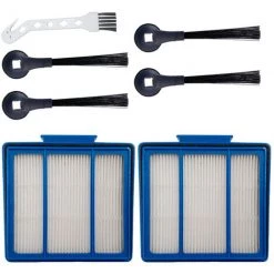 BENOBBY KIDS Passend F��r IQ Self-Empty Base Shark Kehrroboter RV1001AE Seitenb��rstenfilter - 4 Seitenb��rsten + 2 Filter + 1 Kleine Wei?e B��rste