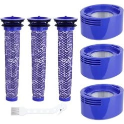 BENOBBY KIDS V8 V7 Filter F��r Dyson �C Ersatz-Zubeh?rset Mit Reinigungsb��rste, 3 HEPA-Nachmotorfiltern Und 3 Vorfiltern, Kompatibel Mit Dyson V7 V8
