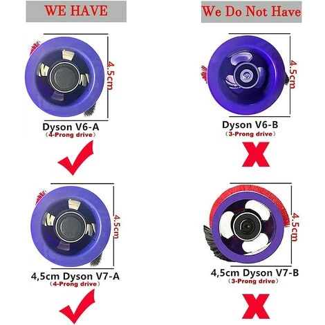 BENOBBY KIDS B��rstenrolle B��rstenrolle F��r Dyson V6 V7 SV11 Tier Ersatzteil Zubeh?r -968266-02 968266-04 – Bild 5