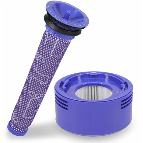 MESTTU Hand-und Stielstaubsauger, Filter Set Für Dyson V7 V8 - Vormotorfilter Und Hepa Nachmotorfilter - Wiederverwendbar - Akku Staubsauger Ersatzteile Zubehör – Bild 5